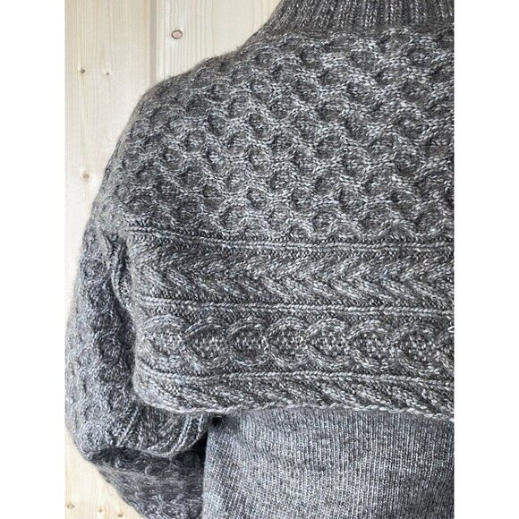 Anthropologie Brown Cable Knit Sweater Shrug - Picture 5 of 14